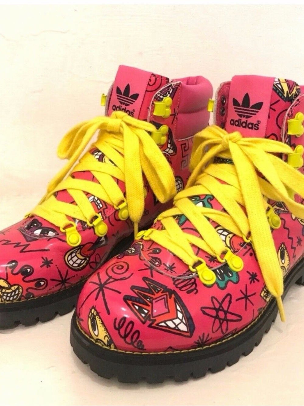 Adidas Originals x Jeremy Scott "JS Face Hiking Boot" (2014) — Men's Size 9.5
